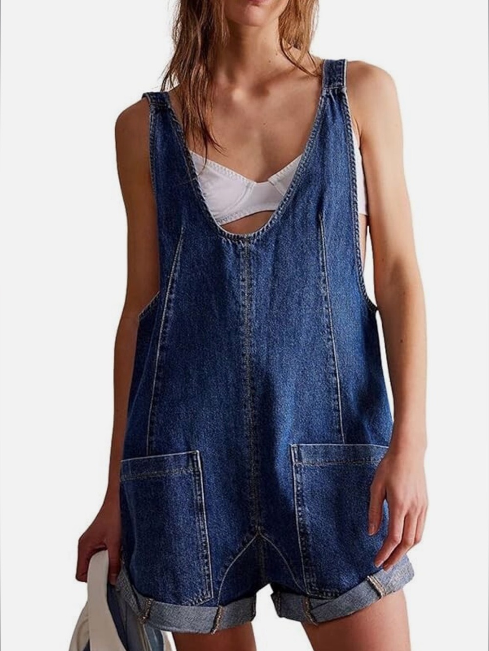 We The Free Light Blue Denim Overalls Size XS